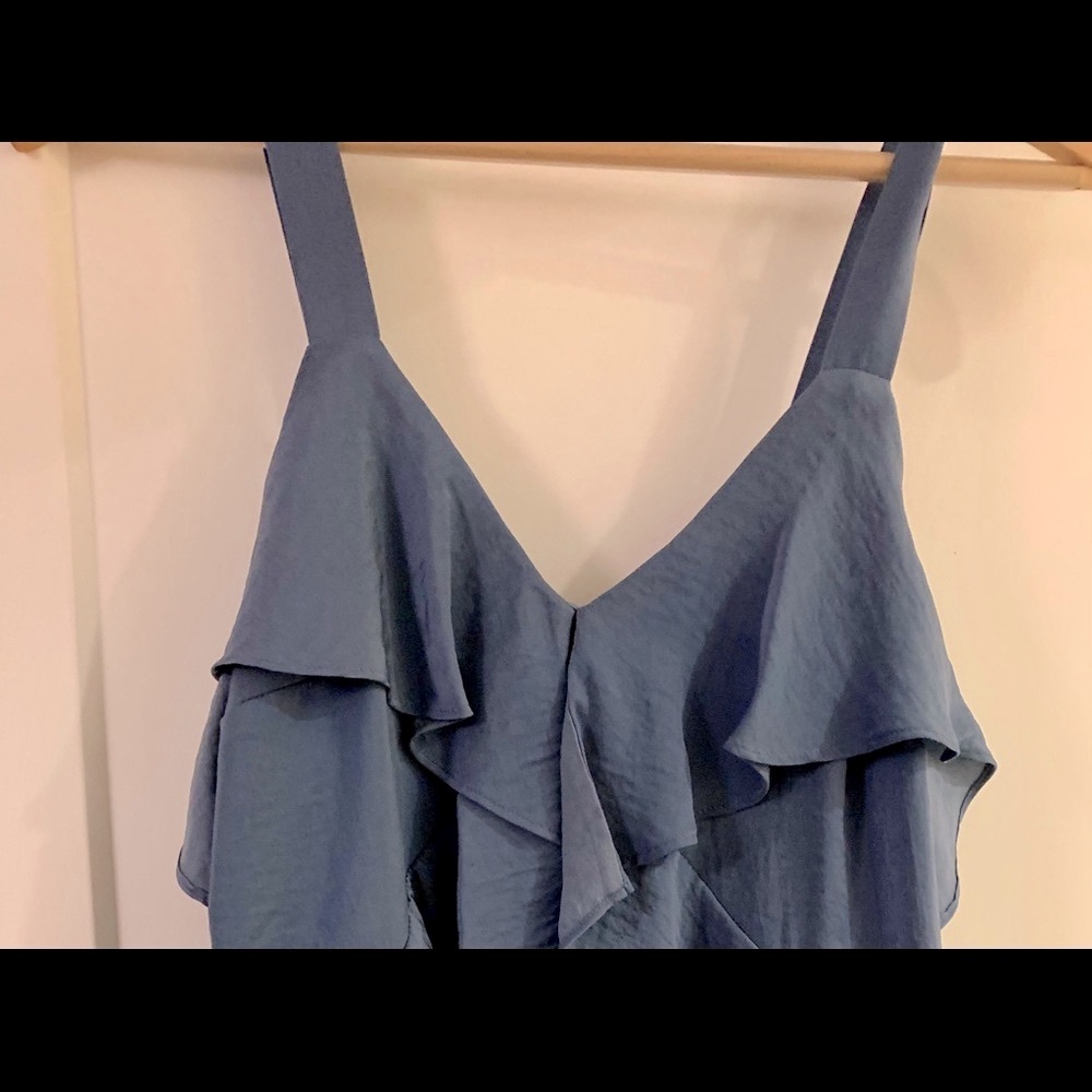 Michael Kors Chambray Silk Tank Top